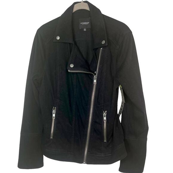 Veste Moto Simili Daim Marine Liverpool Los Angeles - Taille S - Neuf Avec étiquettes